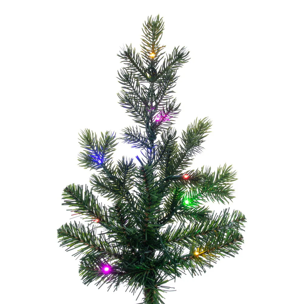 7'6"Hx55"W PE Eagle Fraser Artificial Christmas Tree, Micro LED Pre-Lit (Multi-Mode) -Green - Image 3