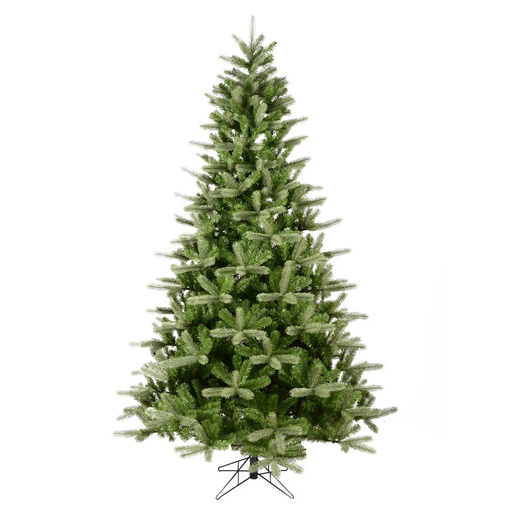 7'6"Hx56"W PE King Spruce Artificial Christmas Tree, Unlit -Green