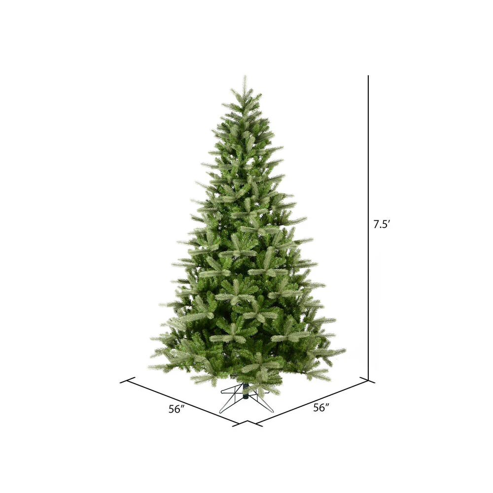 7'6"Hx56"W PE King Spruce Artificial Christmas Tree, Unlit -Green - Image 3