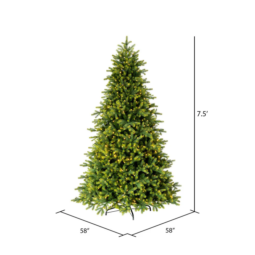 7'6"Hx58"W PE Jersey Fraser Artificial Christmas Tree, Unlit -Green - Image 3