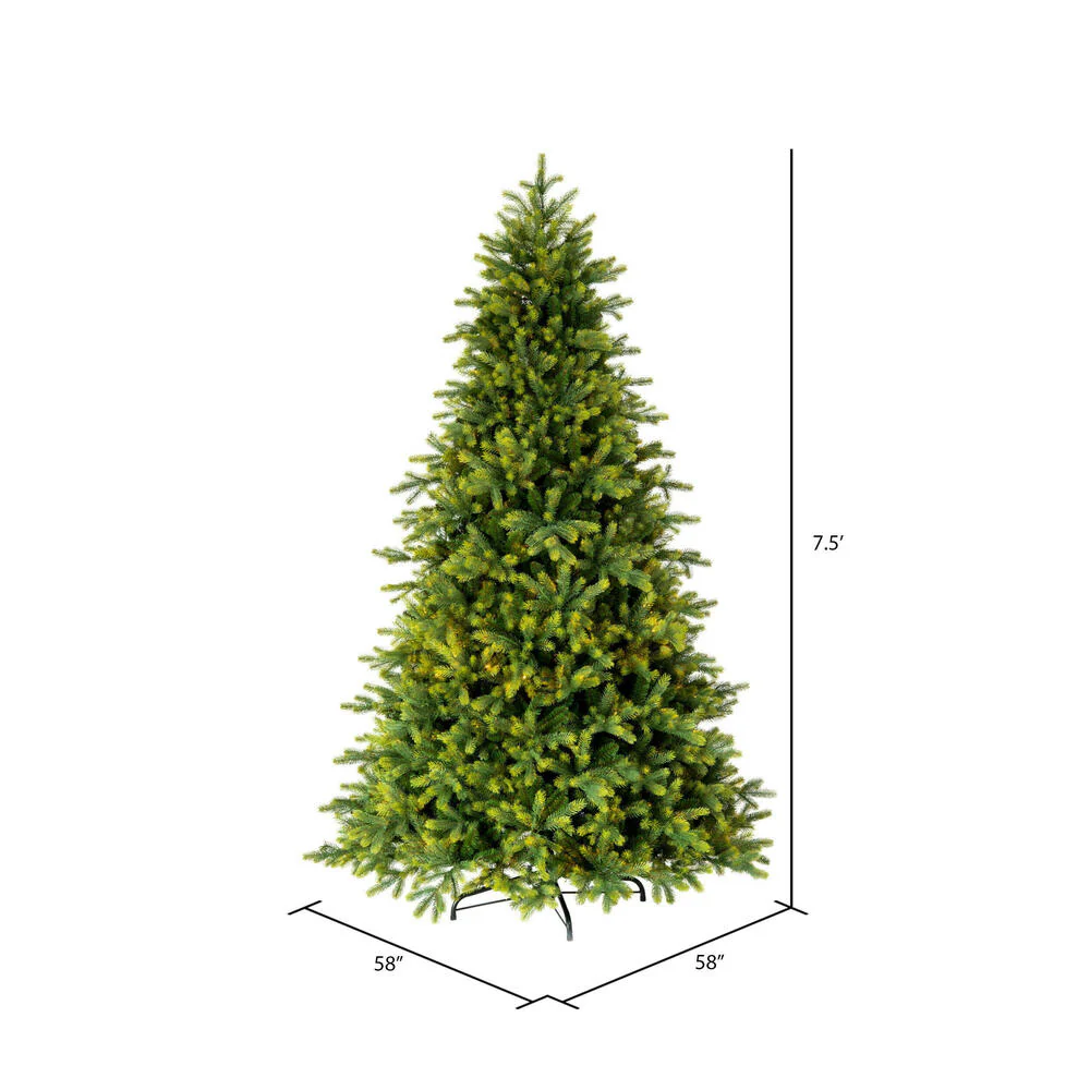 7'6"Hx58"W PE Jersey Fraser Artificial Christmas Tree, Unlit -Green - Image 5