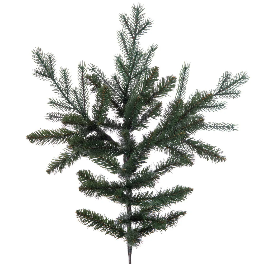7'6"Hx62"W PE Nordmann Fir Artificial Christmas Tree, Unlit -Green - Image 2