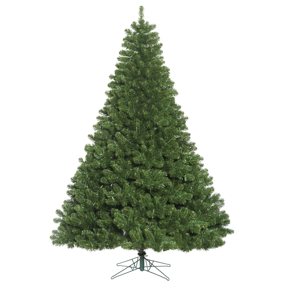 7'6"Hx65"W Oregon Fir Artificial Christmas Tree, Unlit -Green