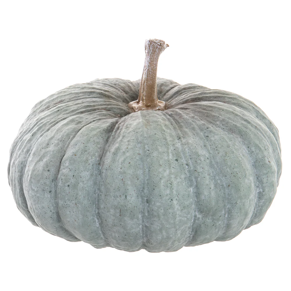 7"Hx10.25"W Artificial Pumpkin -Blue/Whitewashed (Pack of 2)
