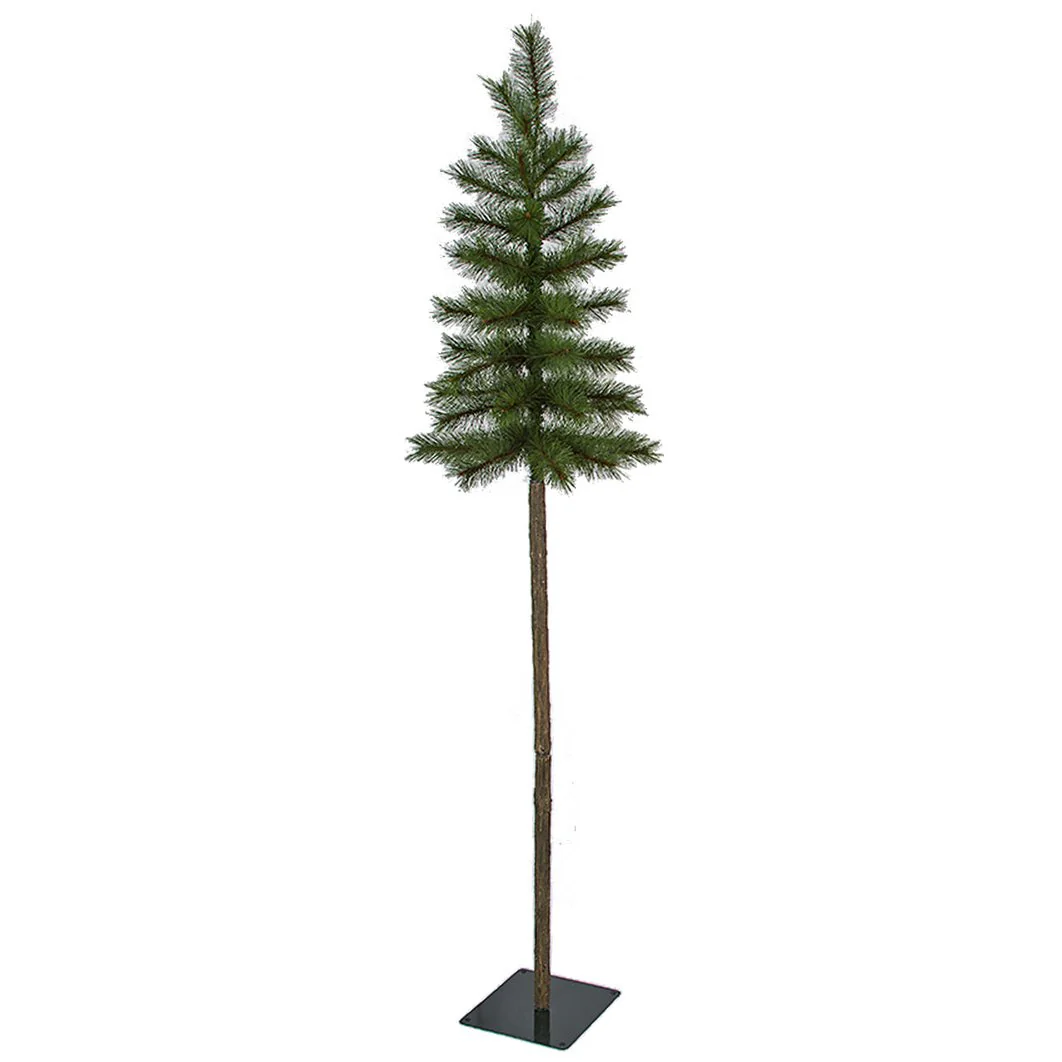 7'Hx20"W Pine Artificial Tree, Unlit -Green