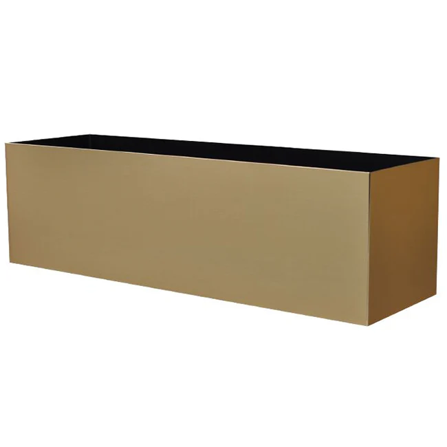 7"Hx24"W to 7"Hx30"W Vista Metallic Rectangle Planter - Image 10