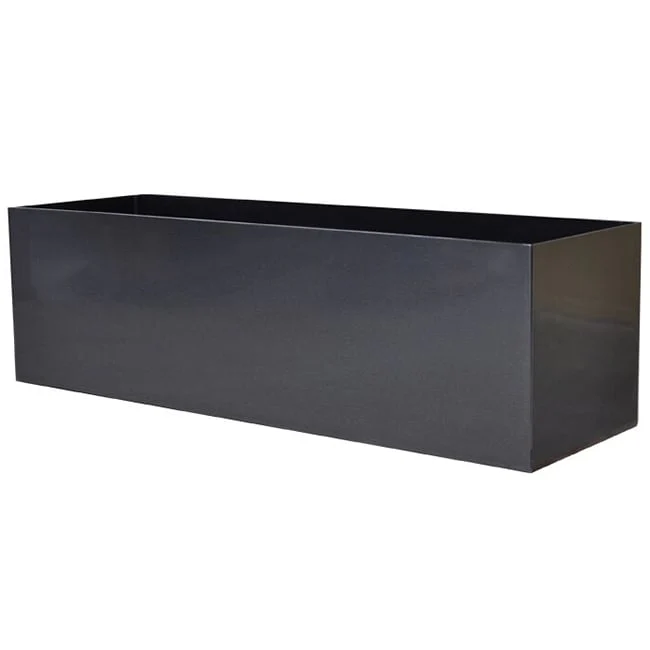 7"Hx24"W to 7"Hx30"W Vista Metallic Rectangle Planter - Image 14