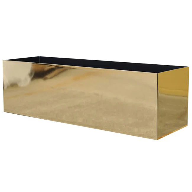 7"Hx24"W to 7"Hx30"W Vista Metallic Rectangle Planter - Image 16
