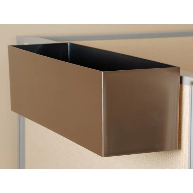 7"Hx24"W to 7"Hx30"W Vista Metallic Rectangle Planter - Image 8