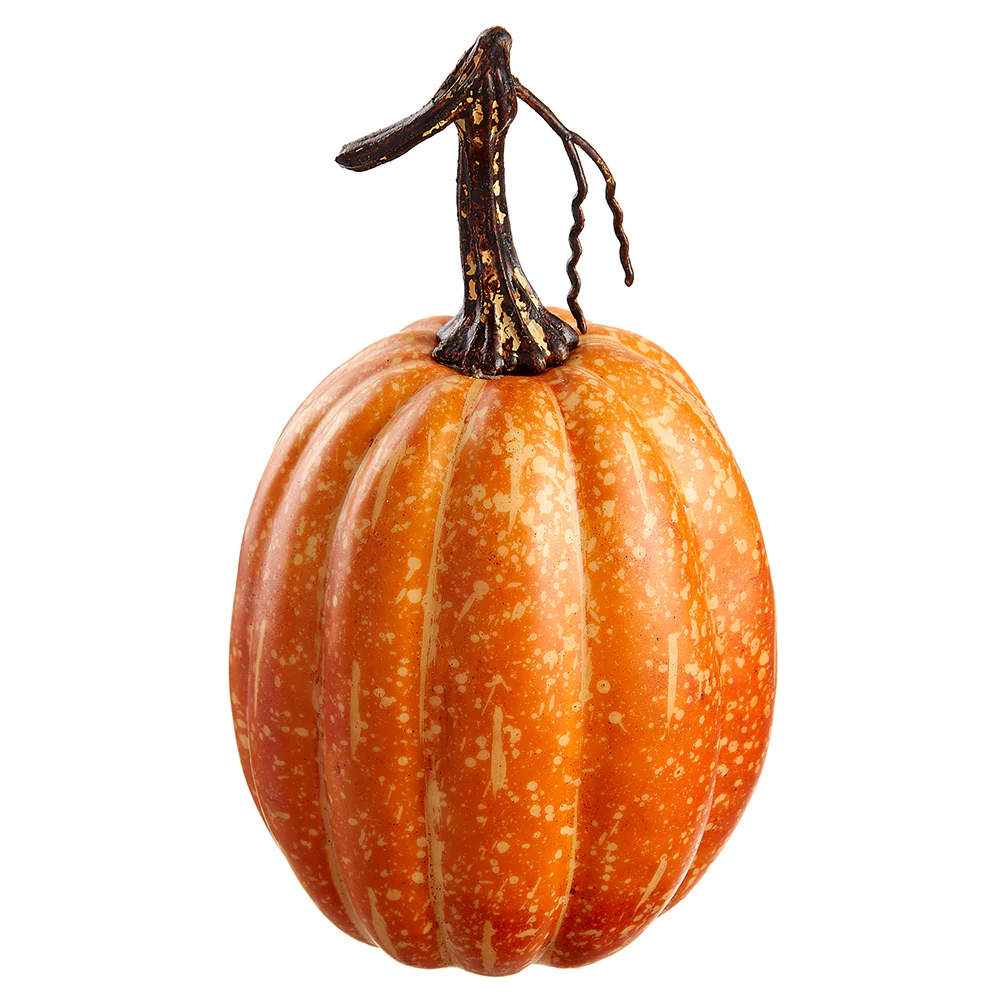 7"Hx4"W Artificial Pumpkin -Orange (Pack of 6)