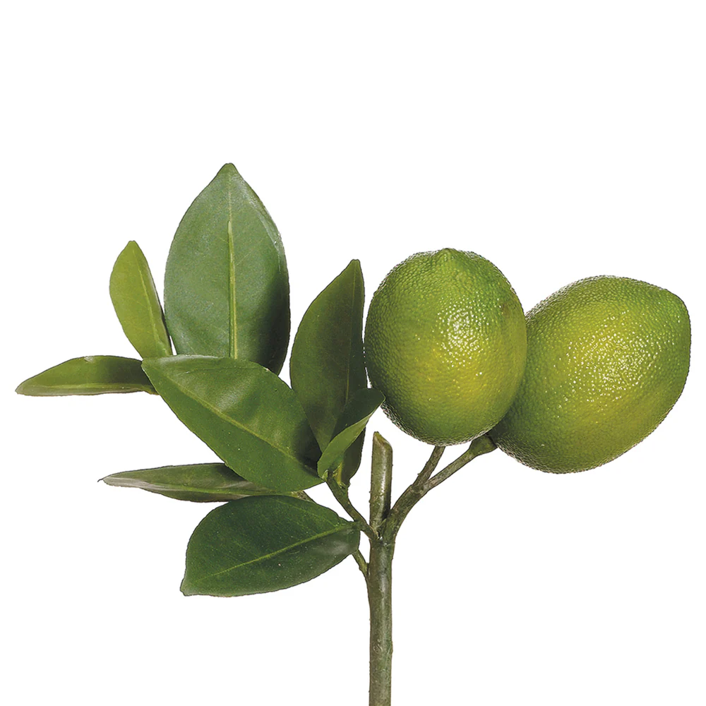 8.5" Artificial Lime Stem Pick -Green (Pack of 12)
