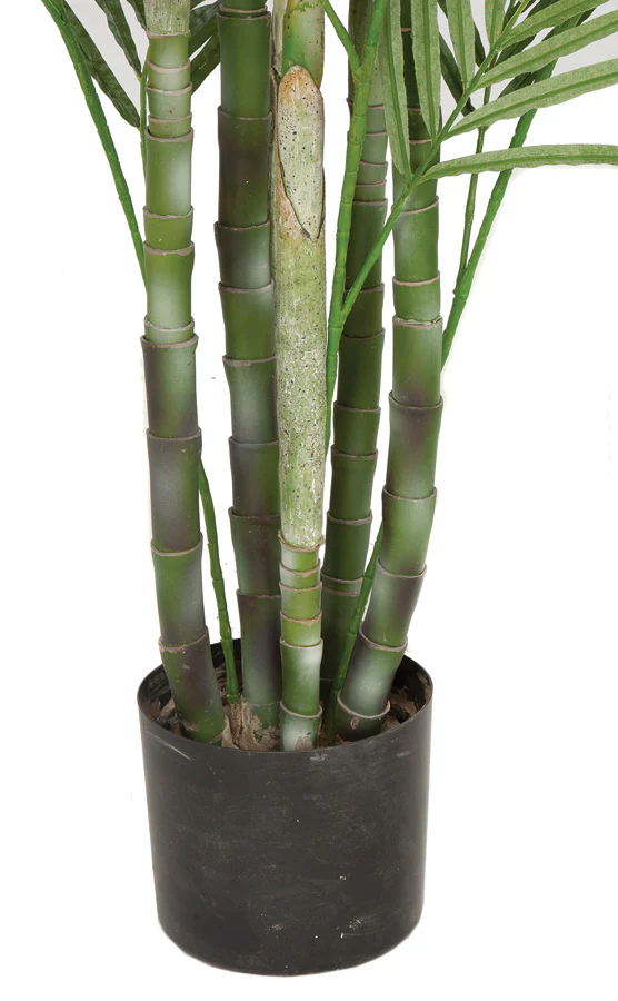 8' Areca Silk Palm Tree w/Pot -Green - Image 3