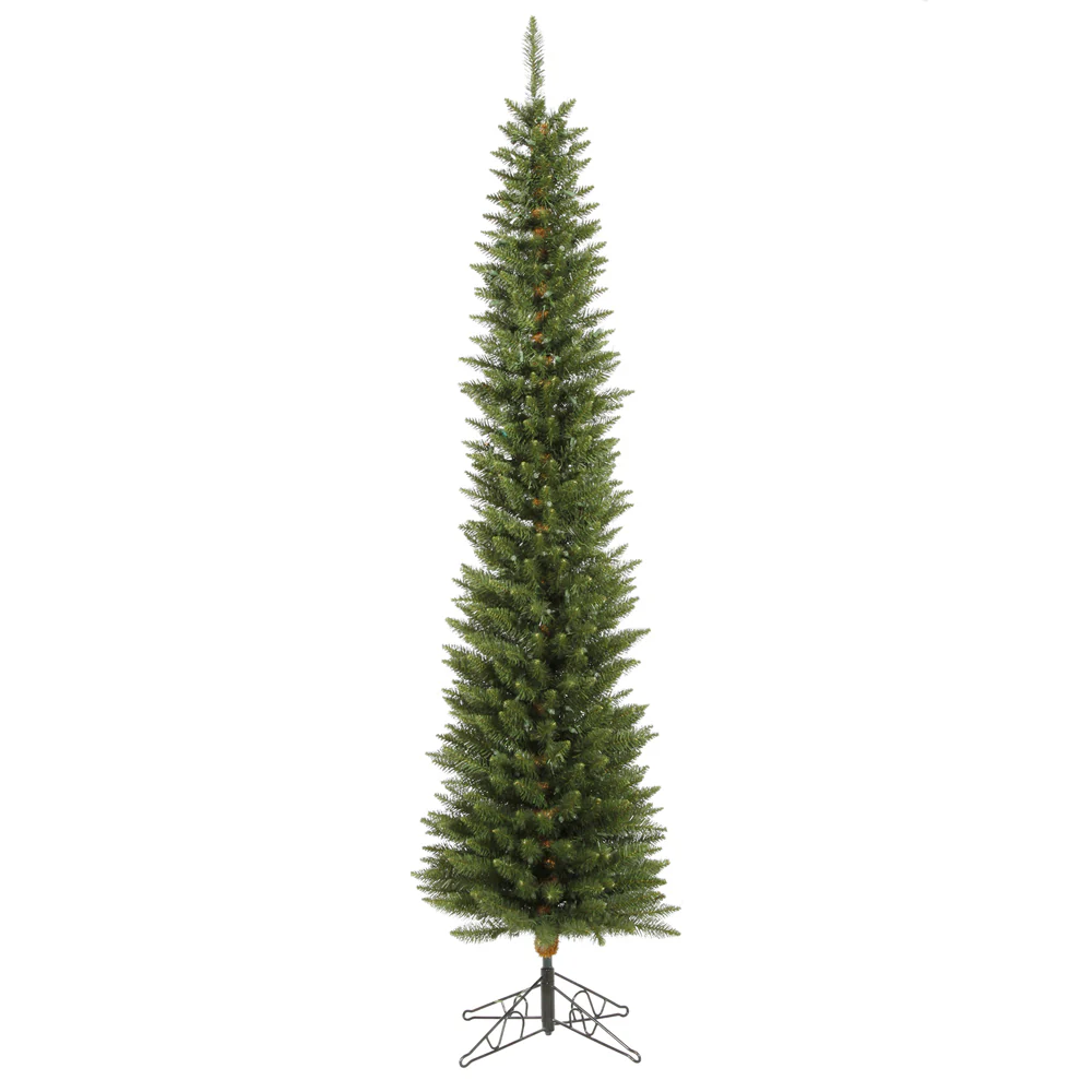 8'6"Hx28"W Pole Durham Pine Artificial Christmas Tree, Unlit -Green