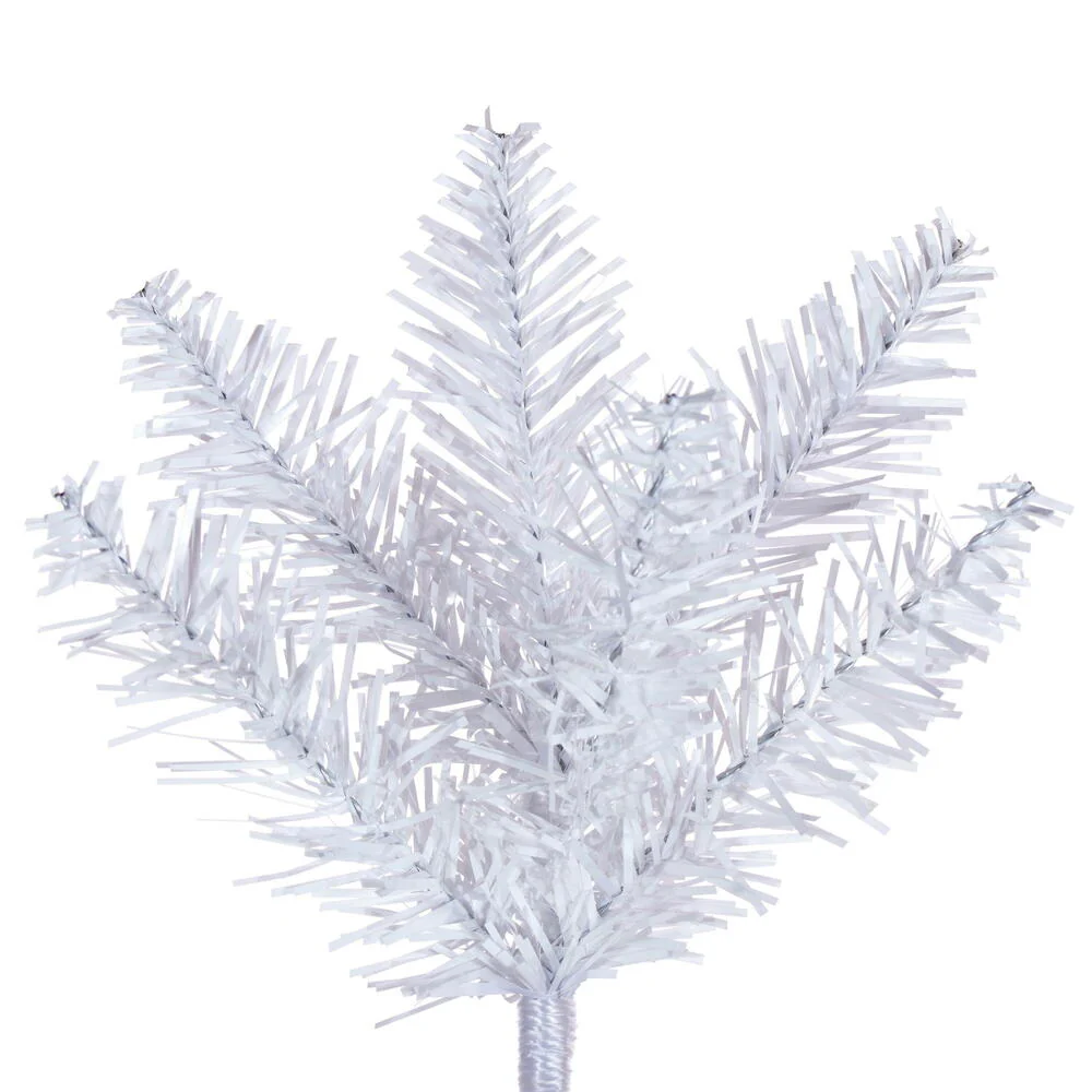 8'6"Hx38"W Pencil Artificial Christmas Tree, Unlit -White - Image 3
