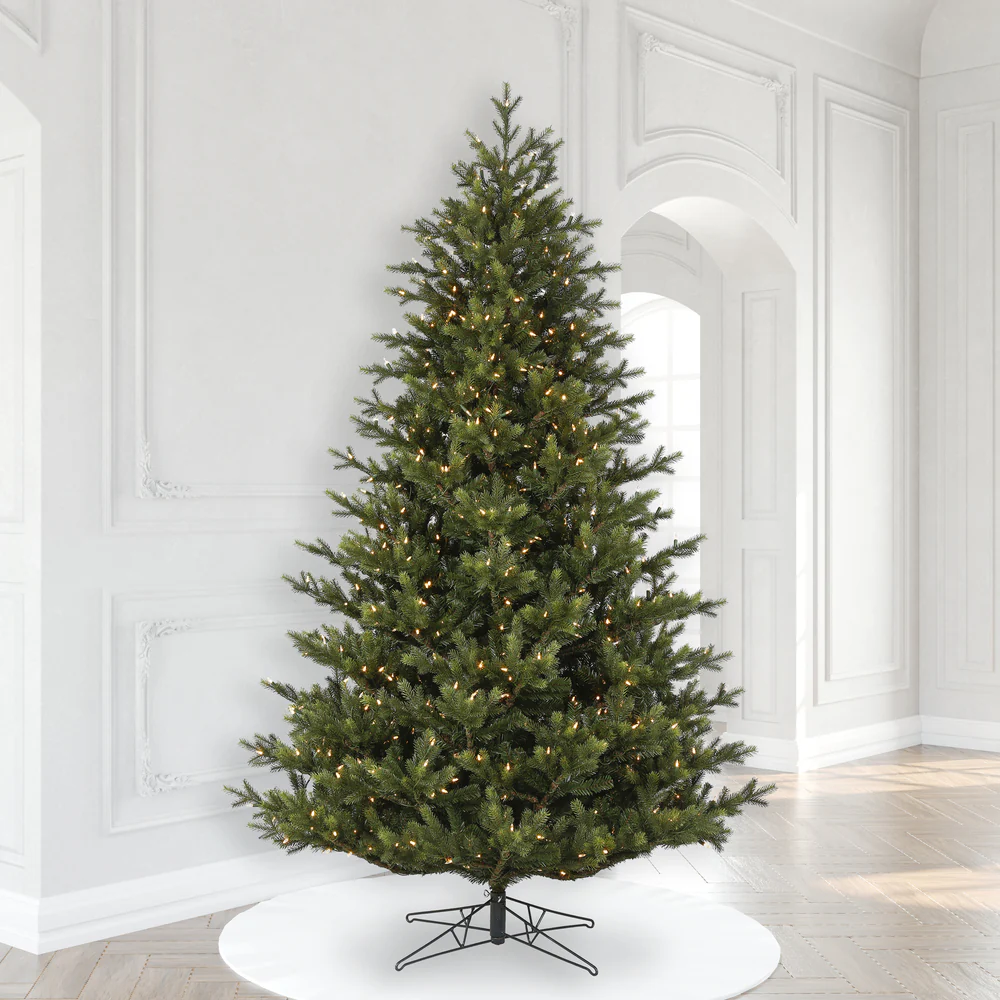 8'6"Hx64"W PE Welch Fraser Artificial Christmas Tree, LED Pre-Lit -Green - Image 8