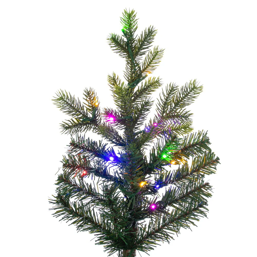 8'6"Hx64"W PE Welch Fraser Artificial Christmas Tree, Micro LED Pre-Lit (Multi-Mode) -Green - Image 3
