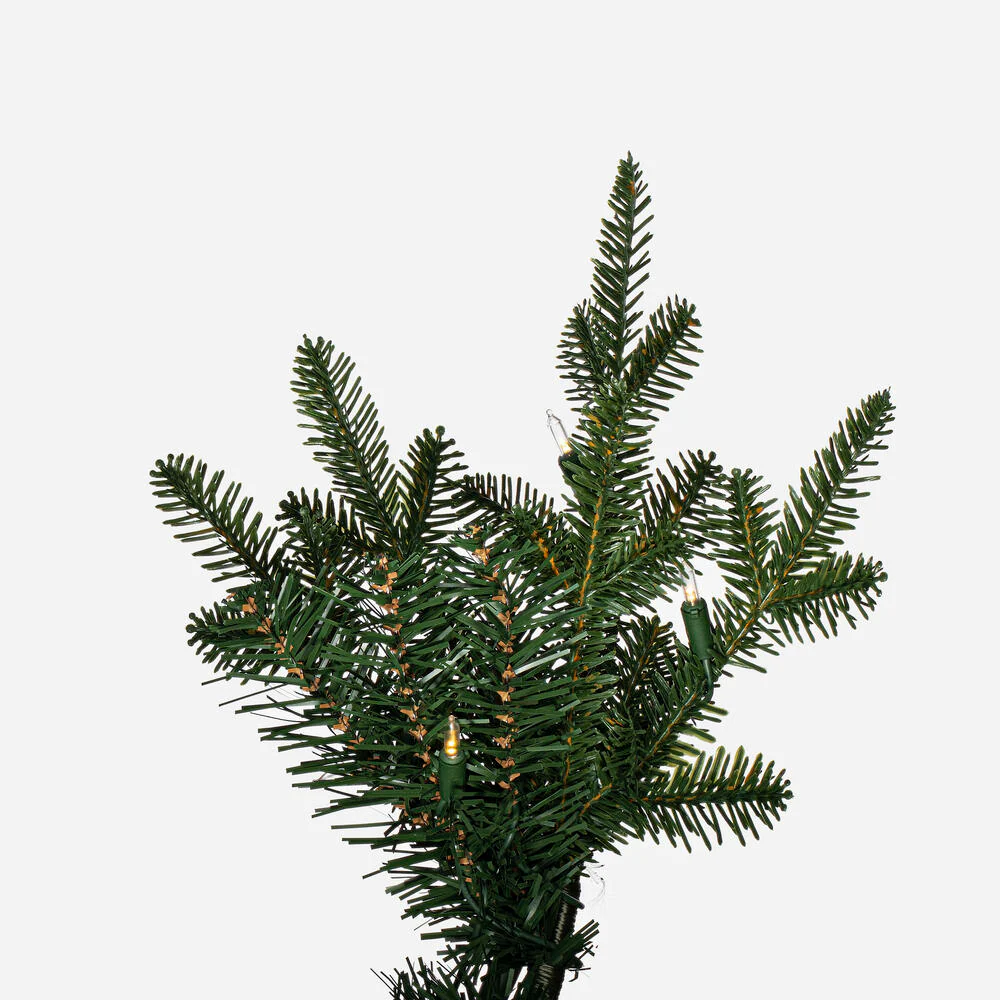 8'6"Hx70"W PE Itasca Fraser Artificial Christmas Tree, LED Pre-Lit -Green - Image 6