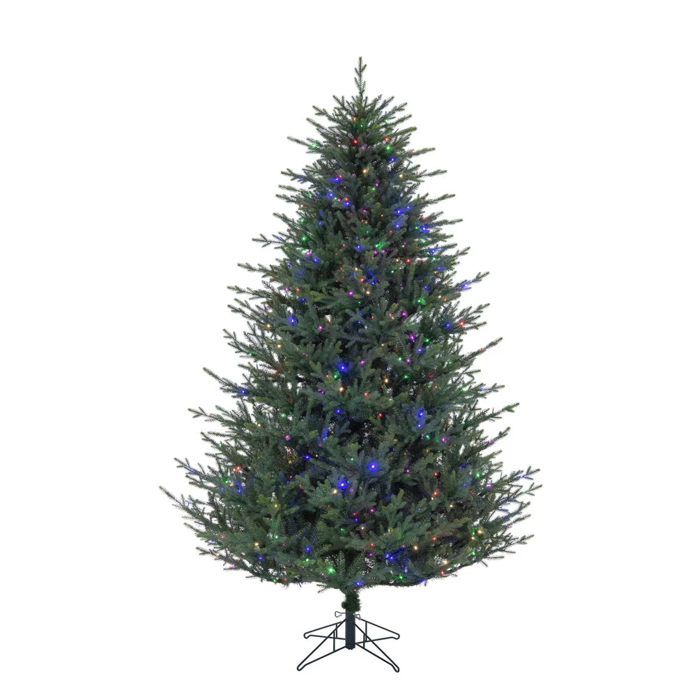 8'6"Hx70"W PE Itasca Fraser Artificial Christmas Tree, Micro LED Pre-Lit (Multi-Mode) -Green - Image 3
