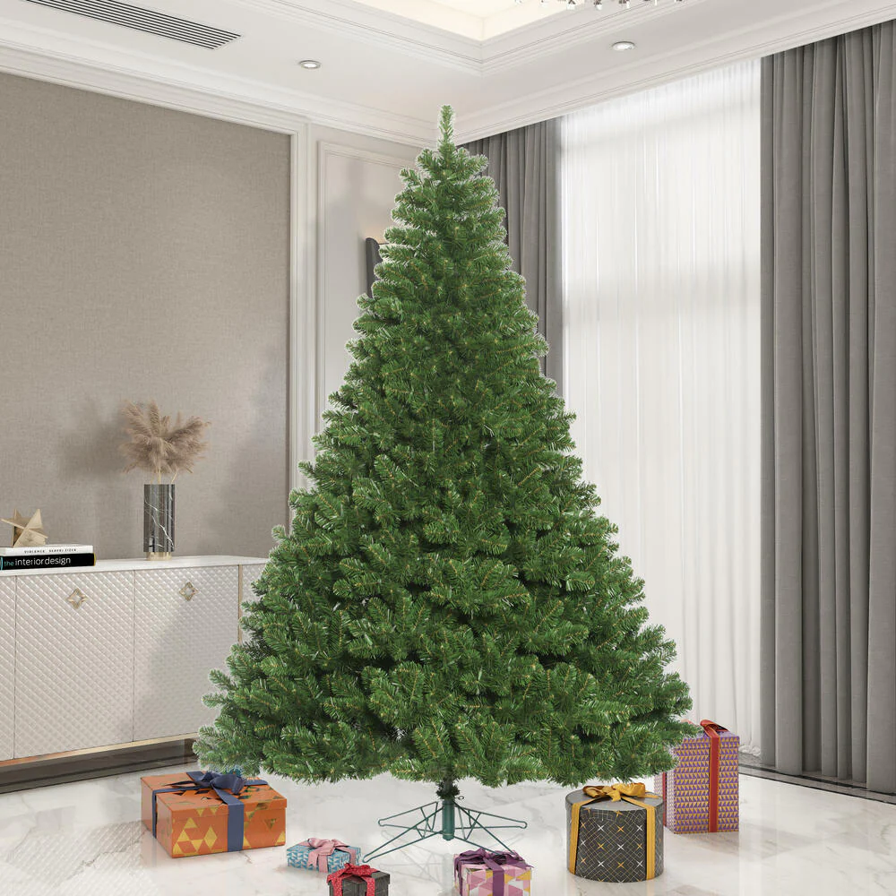 8'6"Hx72"W Oregon Fir Artificial Christmas Tree, Unlit -Green - Image 3
