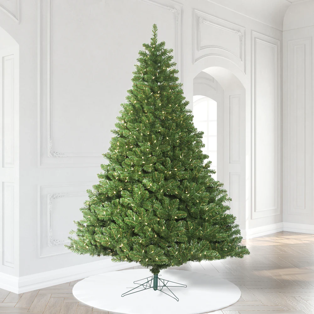 8'6"Hx82"W Oregon Fir Artificial Christmas Tree, LED Pre-Lit -Green - Image 5