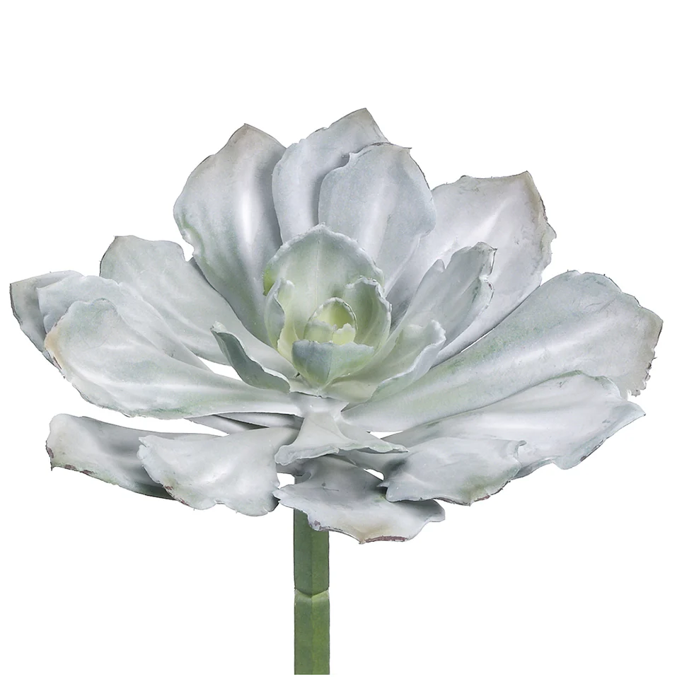 8"Hx10.5"W Real Touch Echeveria Artificial Stem Pick -Gray (Pack of 8)