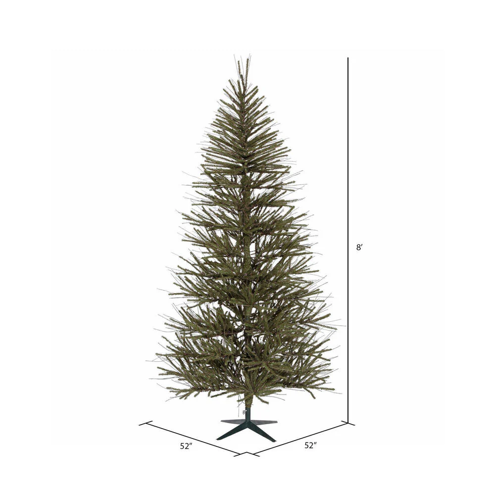 8'Hx52"W Vienna Twig Artificial Christmas Tree, Unlit -Brown/Green - Image 3
