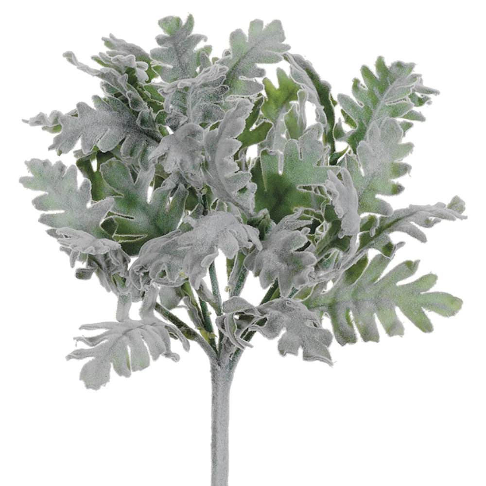 9.5" Dusty Miller Silk Plant -Green/Gray (Pack of 12)