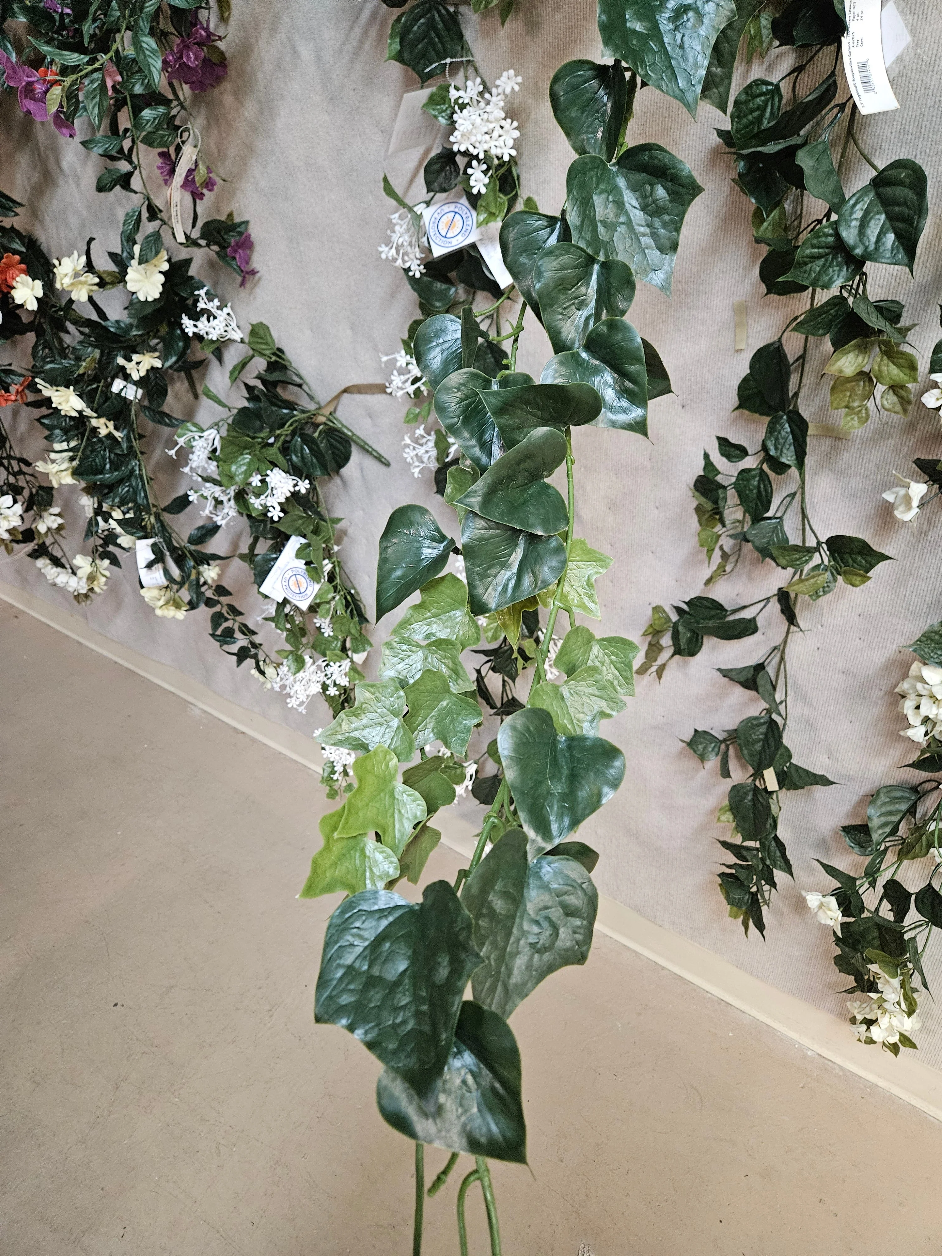 9' Outdoor UV-Proof Artificial English Ivy Garland -Green (Pack of 6) - Image 3