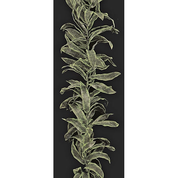 9' Outdoor UV-Proof Artificial Lace Leaf Garland -Green (Pack of 2)