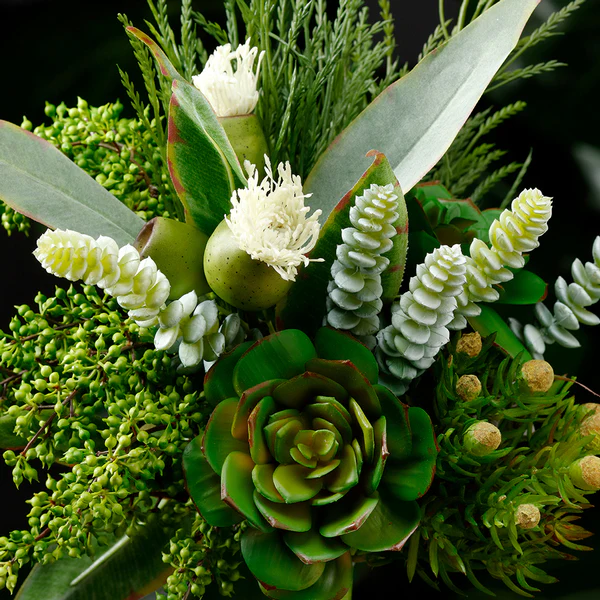 9" Real Touch Donkey Tail Artificial Stem Pick -Green/Gray (Pack of 24) - Image 2