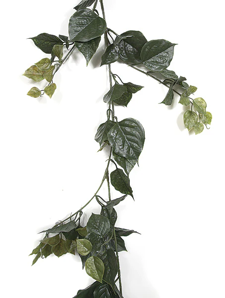 9'6" Outdoor UV-Proof Artificial Bougainvillea Garland -Green (Pack of 4) - Image 2
