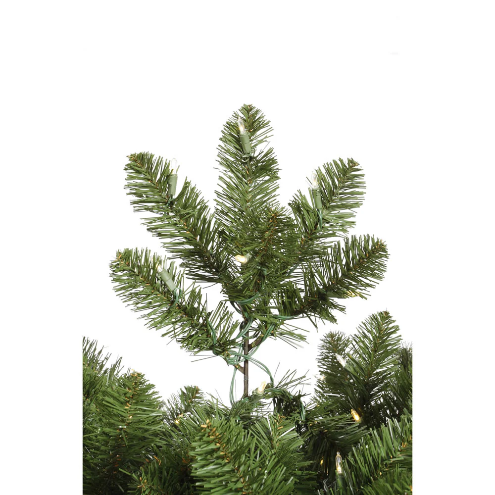 9'6"Hx45"W Slim Grand Teton Pine Artificial Christmas Tree, LED Pre-Lit -Green - Image 3