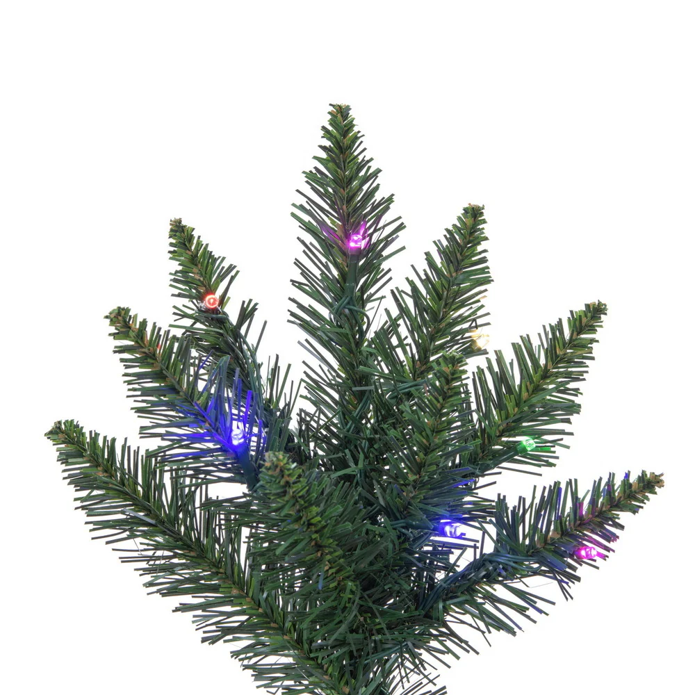 9'6"Hx66"W Camdon Fir Artificial Christmas Tree, Micro LED Pre-Lit (Multi-Mode) -Green - Image 3