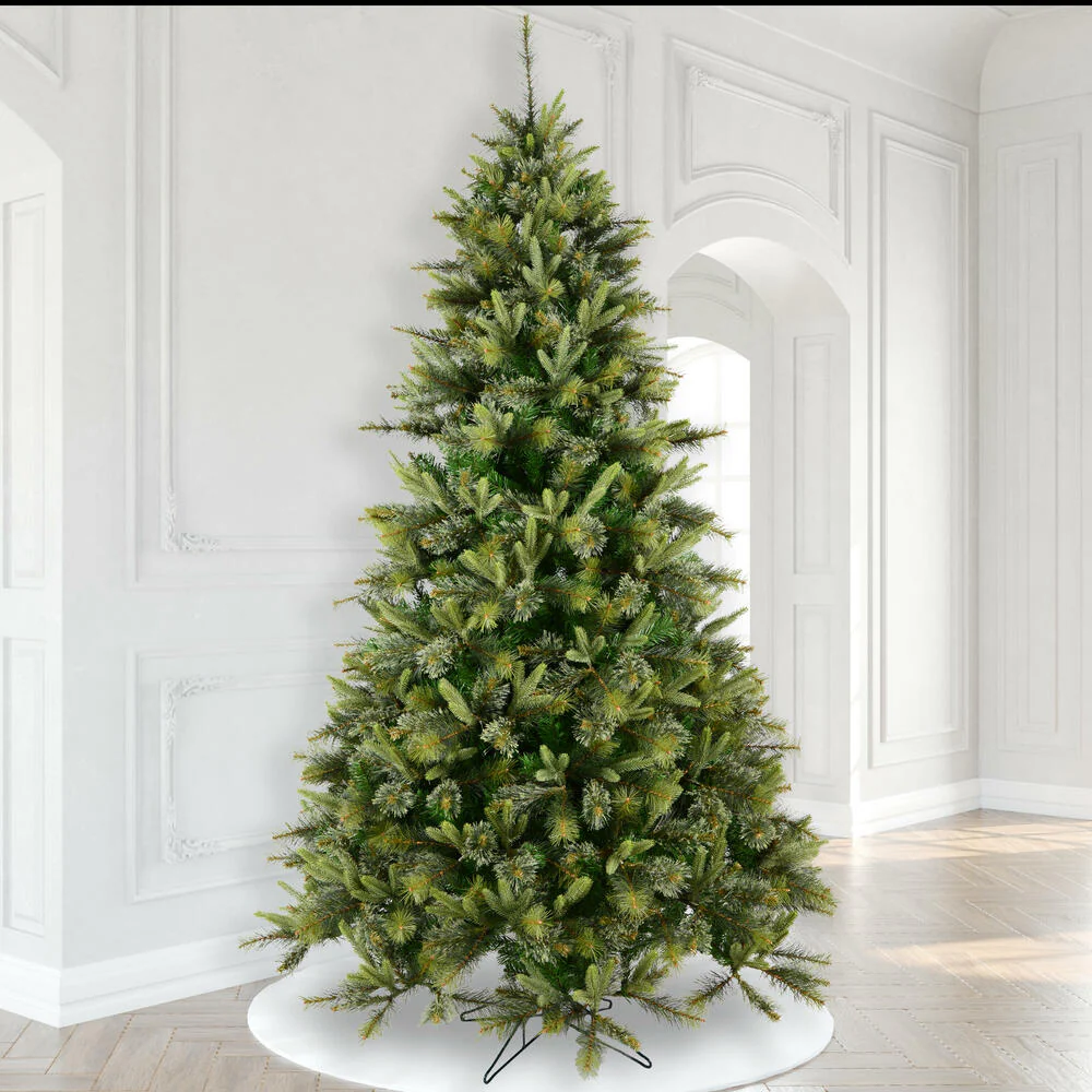 9'6"Hx67"W PE Cashmere Pine Artificial Christmas Tree, Unlit -Green - Image 5