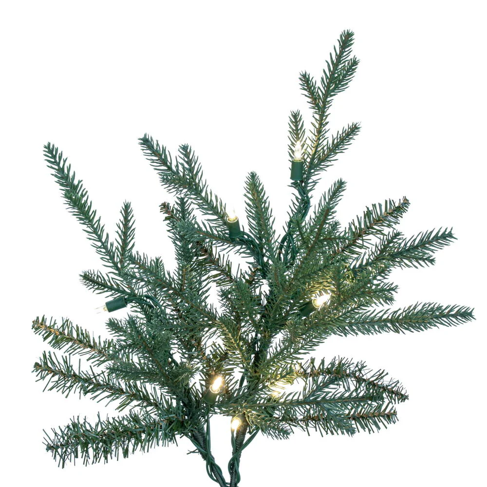 9'6"Hx76"W PE Itasca Fraser Artificial Christmas Tree, LED Pre-Lit -Green - Image 5