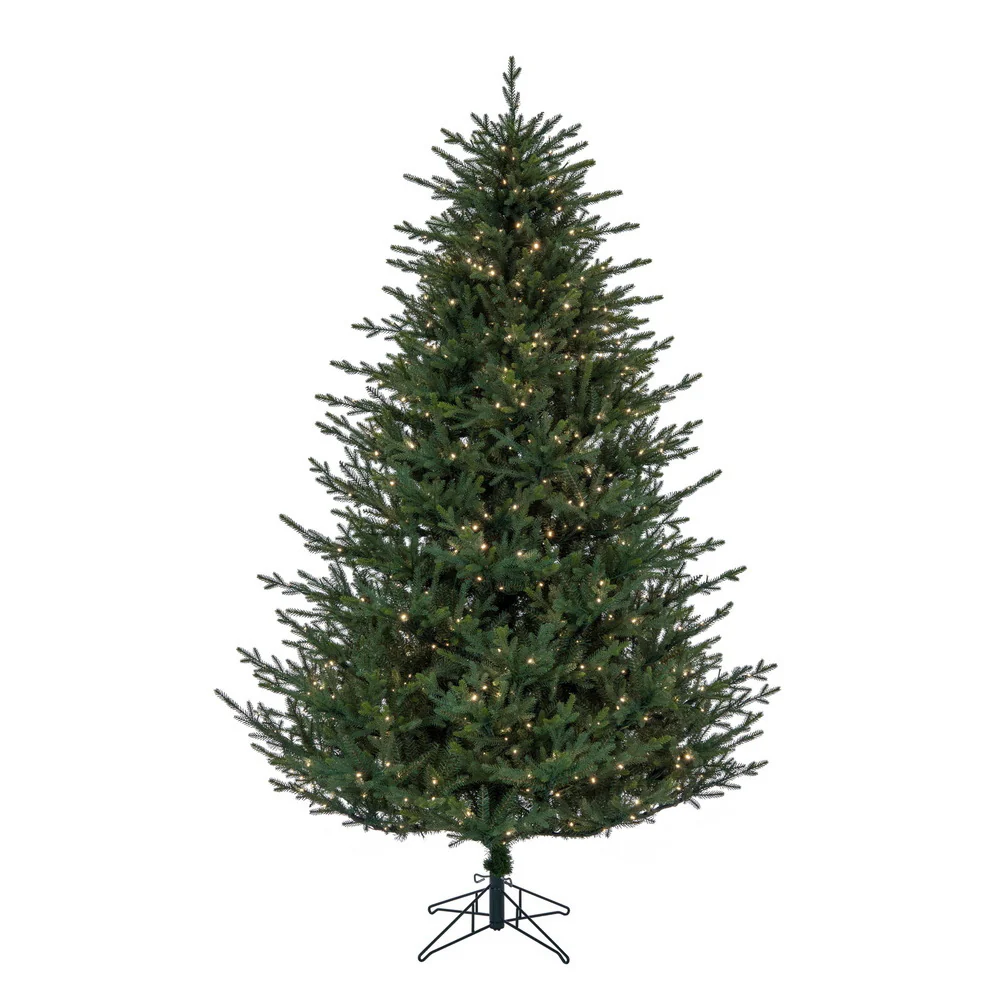 9'6"Hx76"W PE Itasca Fraser Artificial Christmas Tree, Micro LED Pre-Lit (Multi-Mode) -Green - Image 2