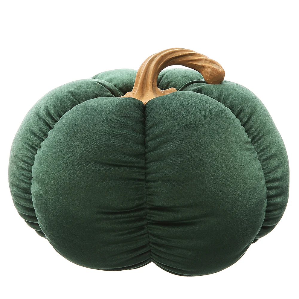 9"Hx11"W Artificial Fabric Pumpkin -Green (Pack of 8)