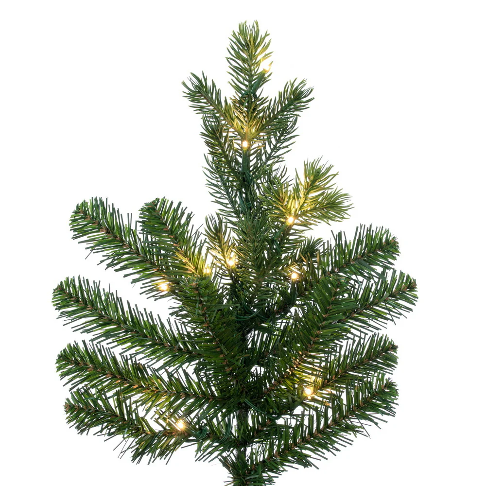 9'Hx40"W PE Slim Eagle Fraser Artificial Christmas Tree, Micro LED Pre-Lit (Multi-Mode) -Green - Image 2