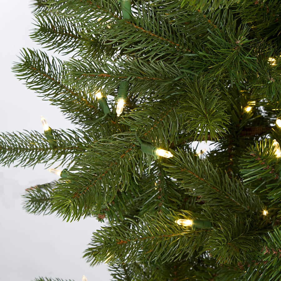 9'Hx46"W PE Douglas Fir Artificial Christmas Tree, LED Pre-Lit -Green - Image 2