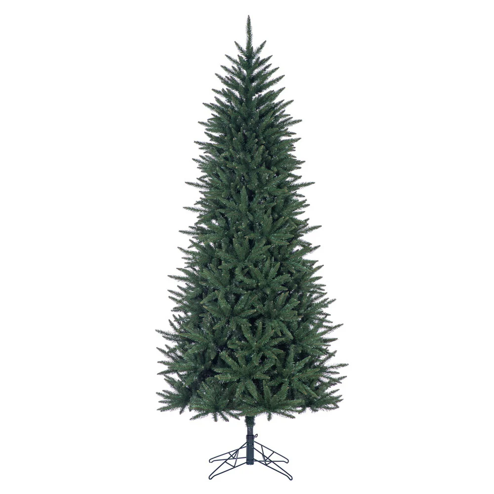 9'Hx49"W Noel Fir Artificial Christmas Tree, Unlit -Green
