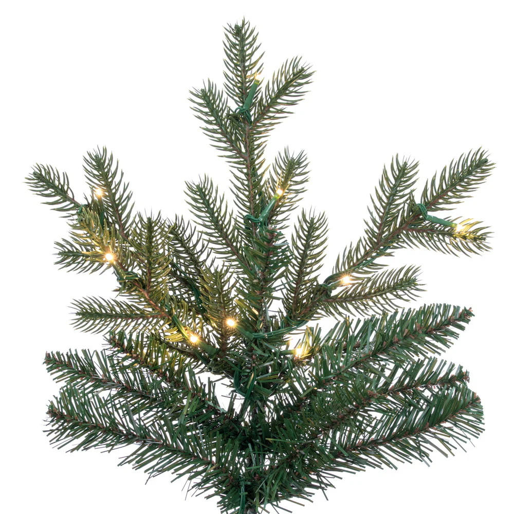 9'Hx54"W PE Washington Fraser Artificial Christmas Tree, Micro LED Pre-Lit (Multi-Mode) -Green - Image 2