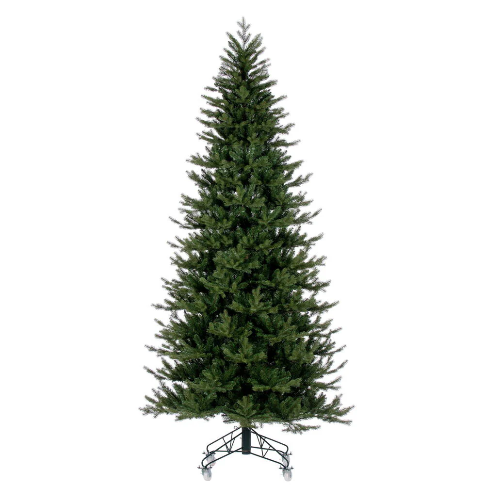 9'Hx54"W PE Washington Fraser Artificial Christmas Tree, Unlit -Green