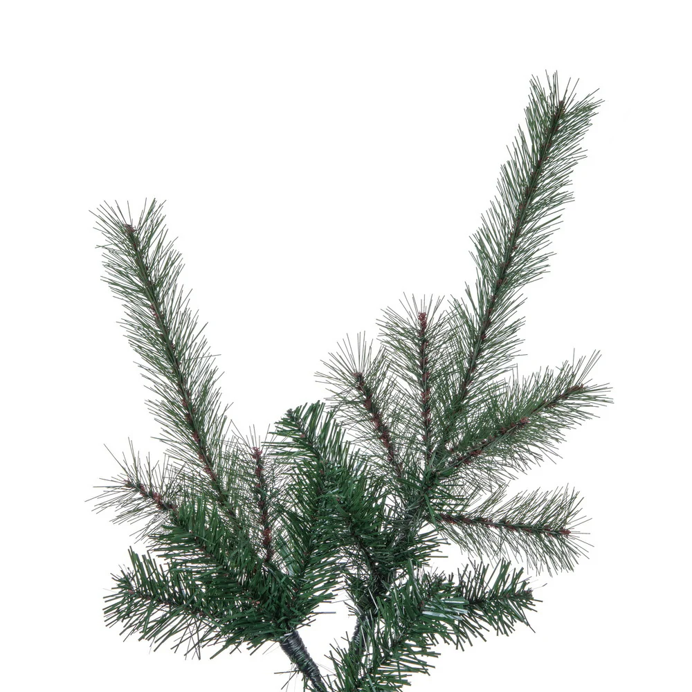 9'Hx59"W Slim Lodge Pole Pine Artificial Christmas Tree, Unlit -Green - Image 2