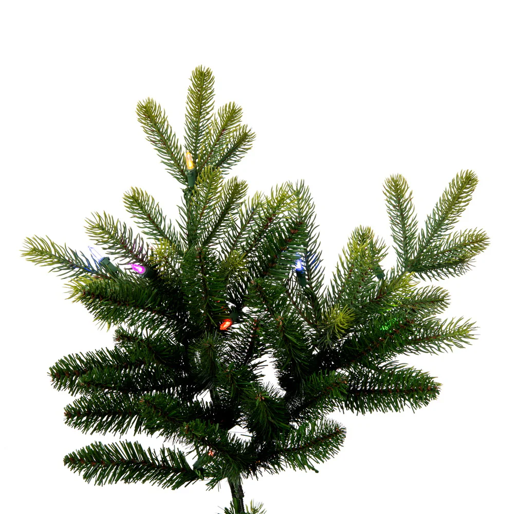 9'Hx64"W PE Jersey Fraser Artificial Christmas Tree, RGB LED Pre-Lit (Multi-Mode) -Green - Image 6