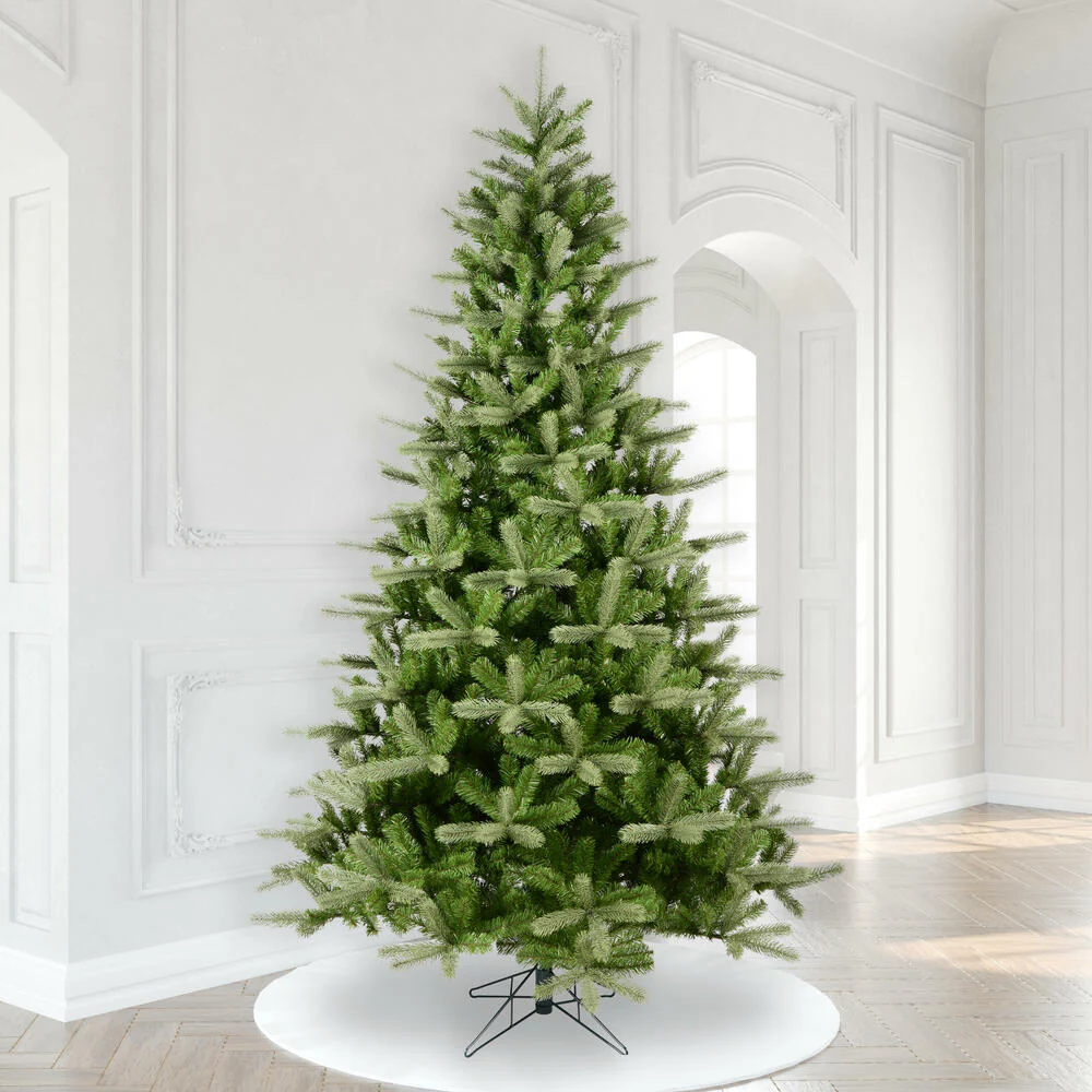 9'Hx65"W PE King Spruce Artificial Christmas Tree, Unlit -Green - Image 5
