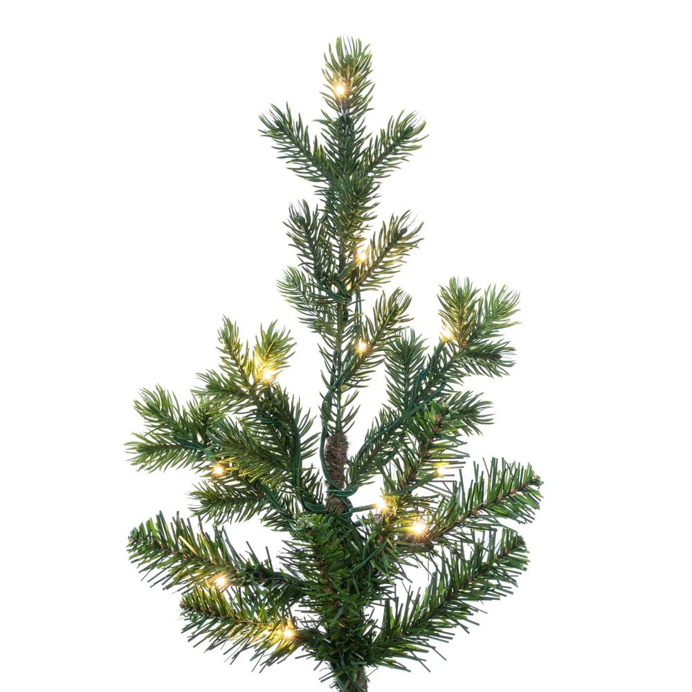 9'Hx67"W PE Eagle Fraser Artificial Christmas Tree, Micro LED Pre-Lit (Multi-Mode) -Green - Image 2