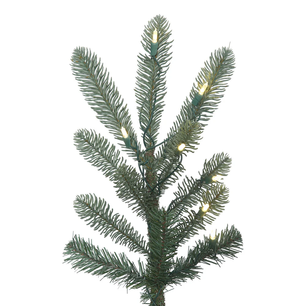 9'Hx68"W PE Alberta Blue Spruce Artificial Christmas Tree, LED Pre-Lit -Green - Image 2