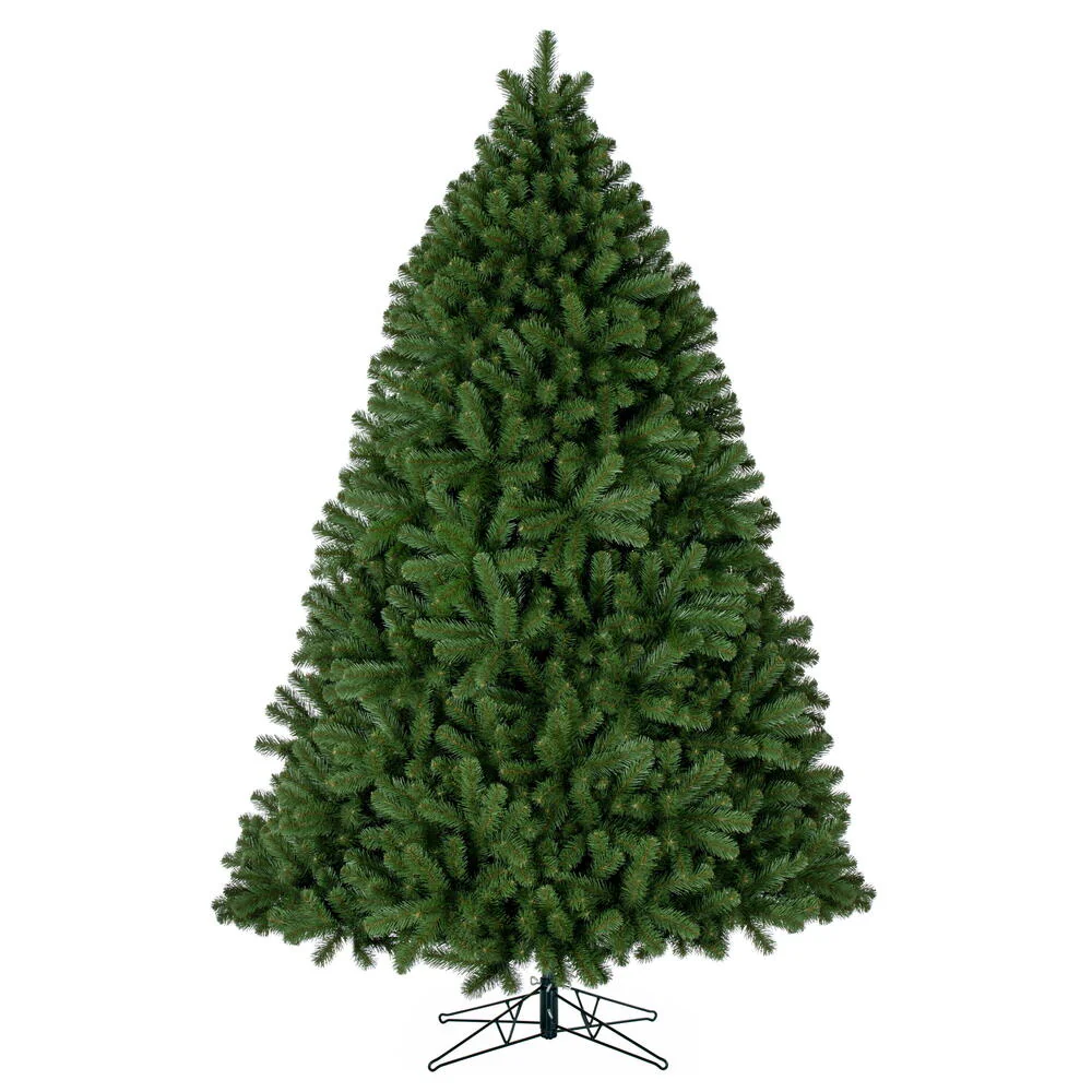 9'Hx70"W Deluxe Sequoia Pine Artificial Christmas Tree, Unlit -Green