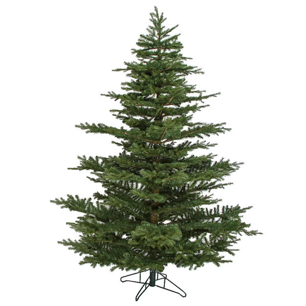 9'Hx81"W PE Arkansas Spruce Artificial Christmas Tree, Unlit -Green