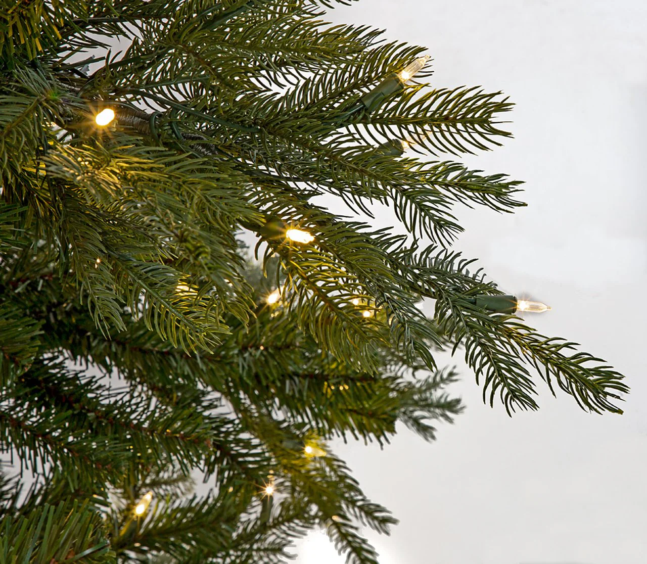9'Hx87"W PE Princeton Fir Artificial Christmas Tree, LED Pre-Lit -Green - Image 2